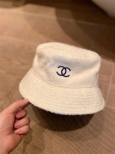 chanel black and white bucket hat|Chanel bucket hat dupe.